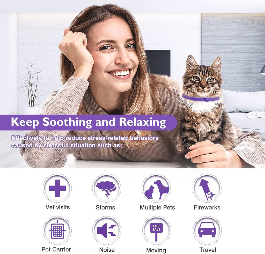 Safe hypoallergenic cat calming collar showing the quick release breakaway safety buckle close up