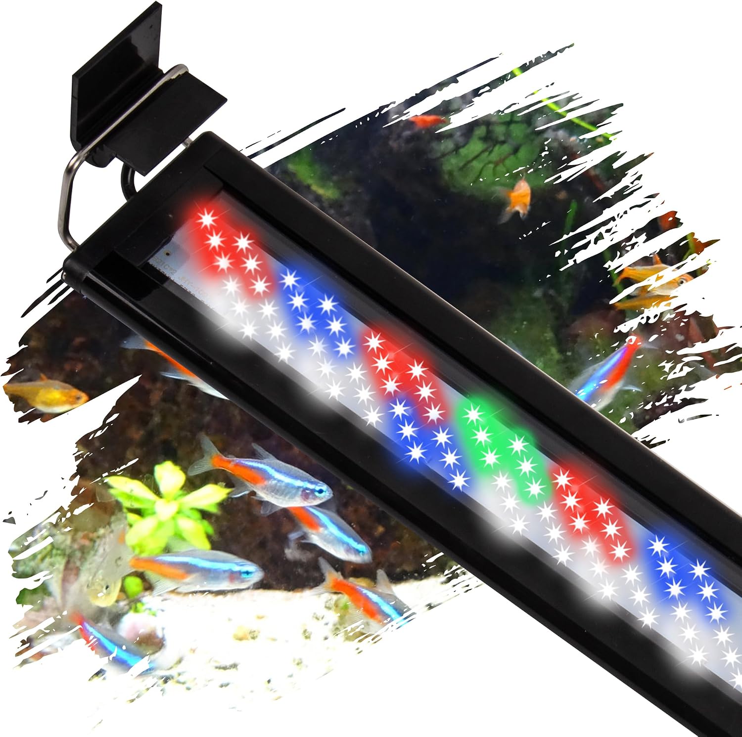Led Aquarium Light, Full Spectrum Fish Tank Lights, 55/75 Gallon Freshwater Fishtank Hood Lighting for Grow Fish, Plants, Adjustable from 48 to 54 Inch - Image 11