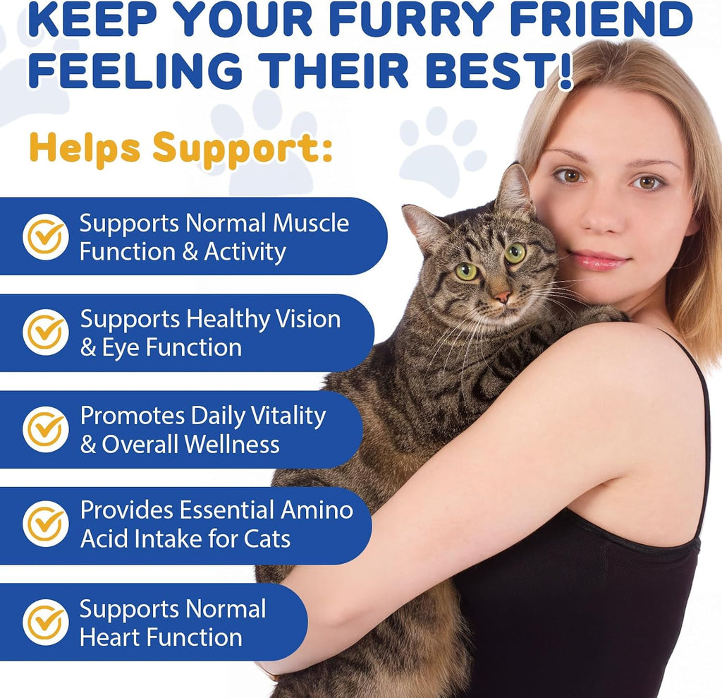 Feline essential amino acid supplement with graduated dropper for accurate dosing