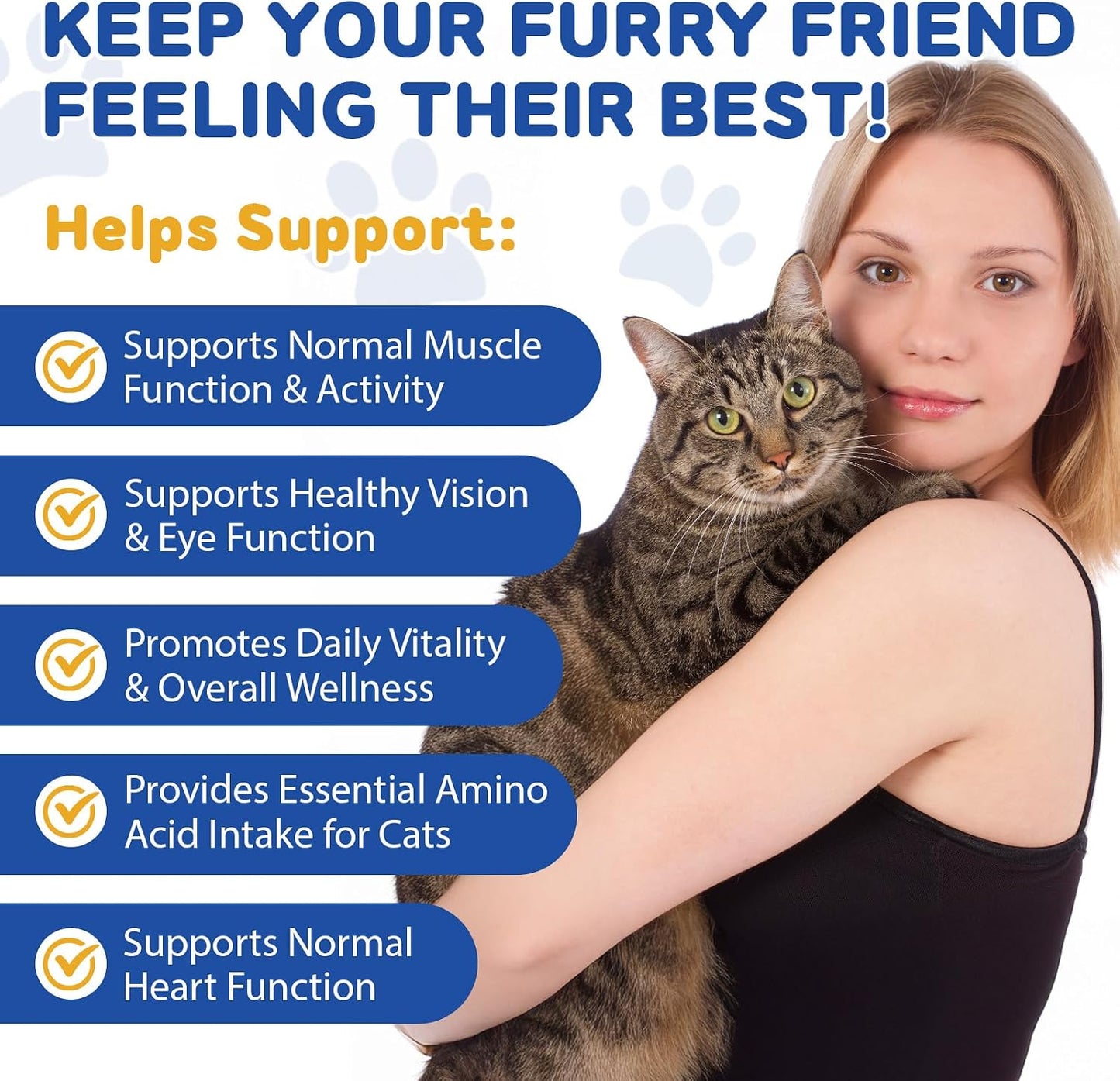 Feline essential amino acid supplement with graduated dropper for accurate dosing