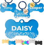 ExcelMark Pet ID Tags - Customized Dog and Cat Tags (Round, Gold) - Image 11