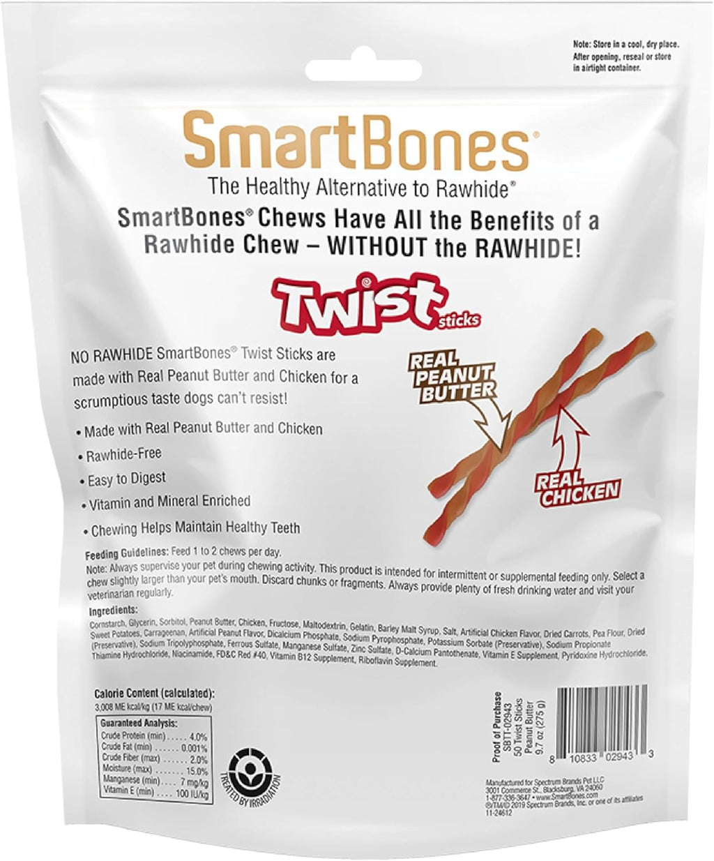 SmartBones canine dental care chew sticks rich in vitamins and minerals
