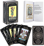 Sunhhx tarot cards set with 78 cards in black and white box