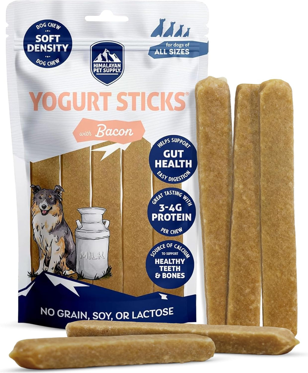Himalayan Dog Chew Yogurt Sticks, Mixed Flavors, Dog Treats with Prebiotics, Probiotics & Protein, Digestive Support, Lactose & Gluten Free, Natural Dog Treat for All Breeds, Made in America, 4pk - Image 10