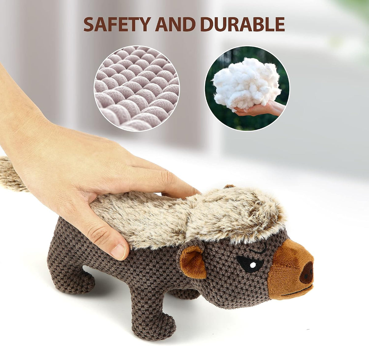 IOKHEIRA teething chew toy with crinkle paper texture detail.
