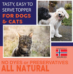 Sustainable toxin free fish oil health supplement for cats and dogs