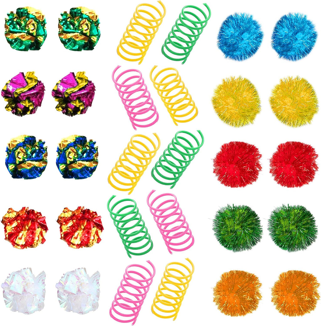 SunGrow lightweight mylar balls used in a colorful craft project.