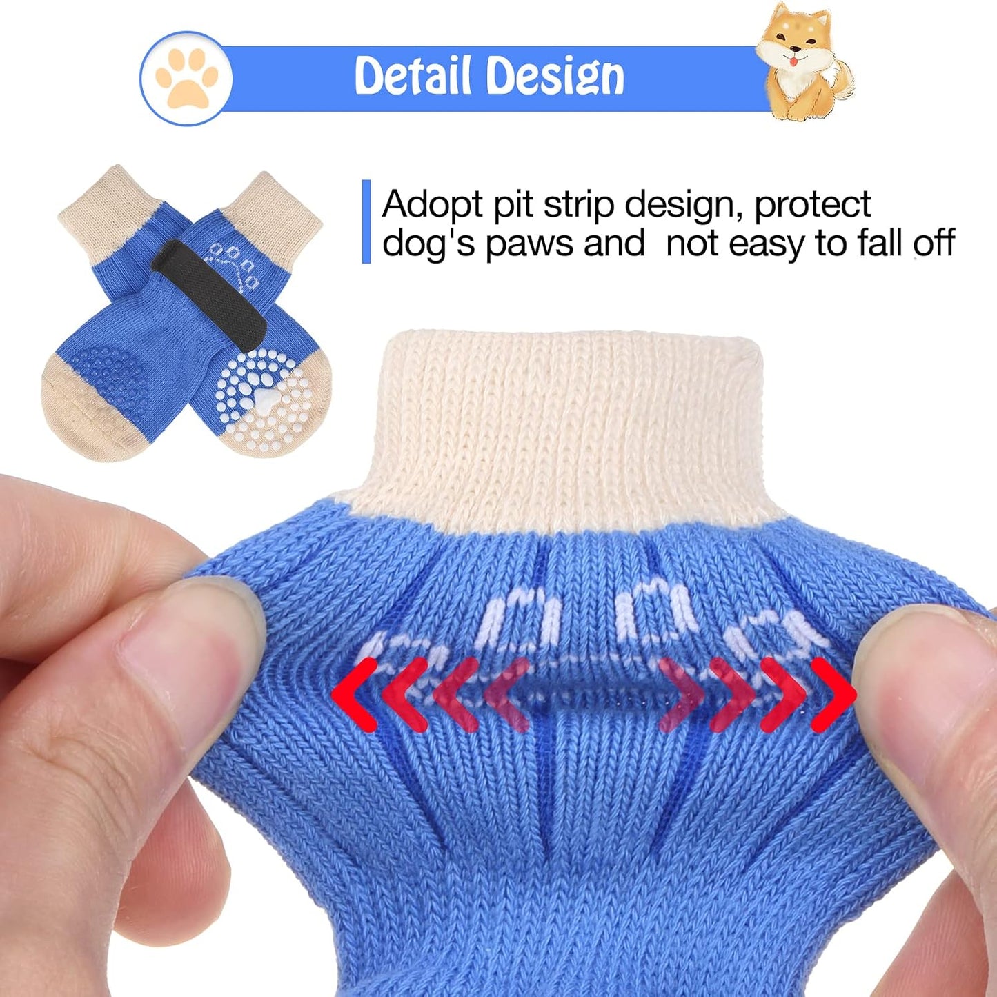 Detail view of Scenereal paw protector fabric