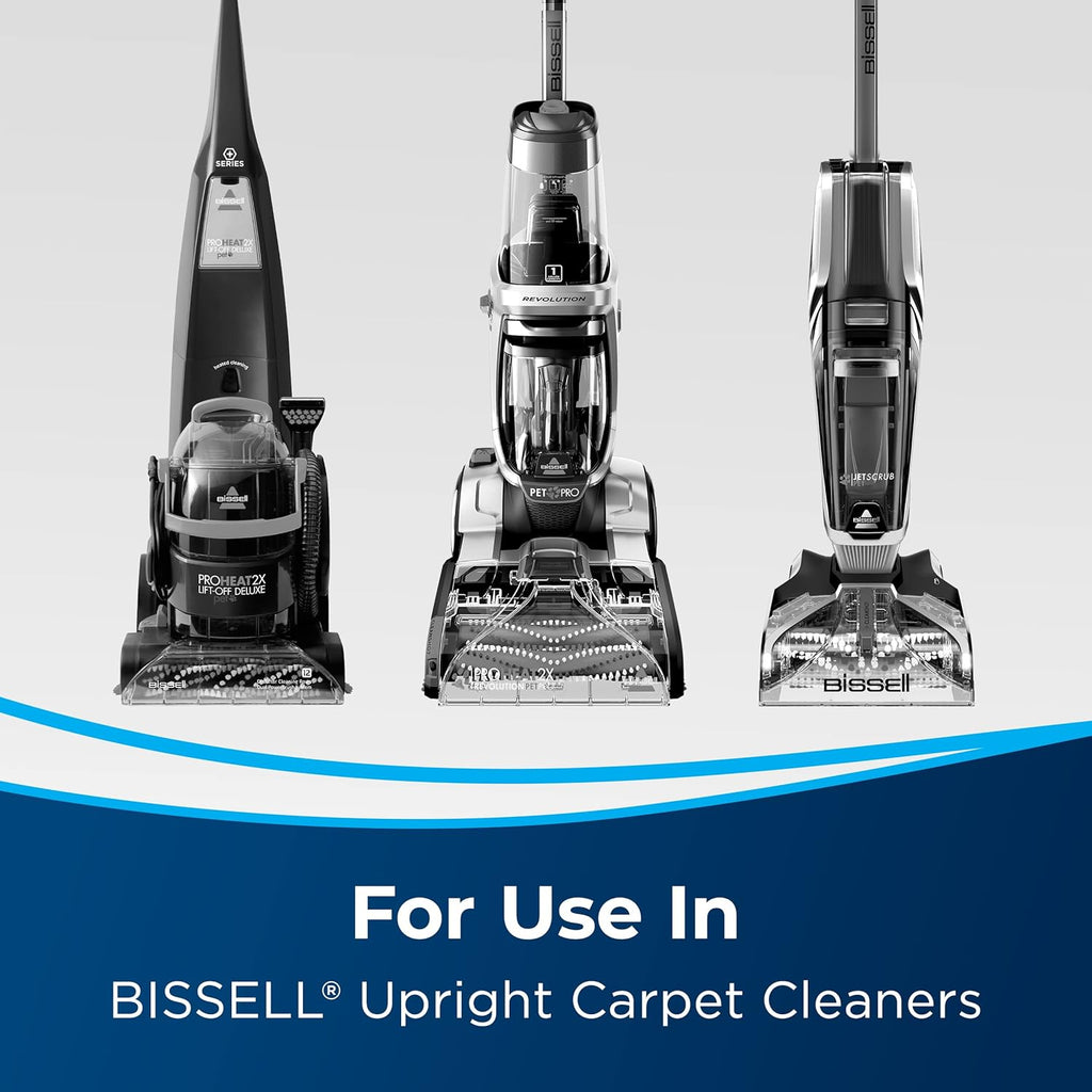 Bissell carpet cleaning formula label showing antibacterial benefits