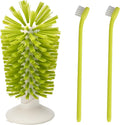 MQACPUPY turtle brush with suction cup pack of three front view
