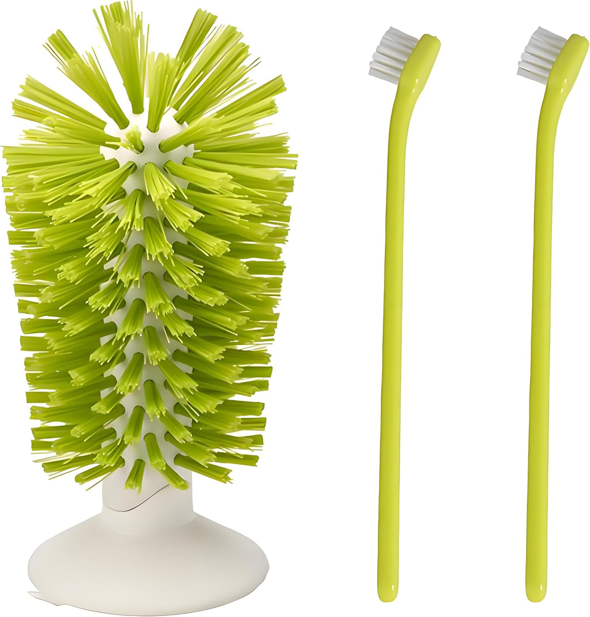 MQACPUPY turtle brush with suction cup pack of three front view