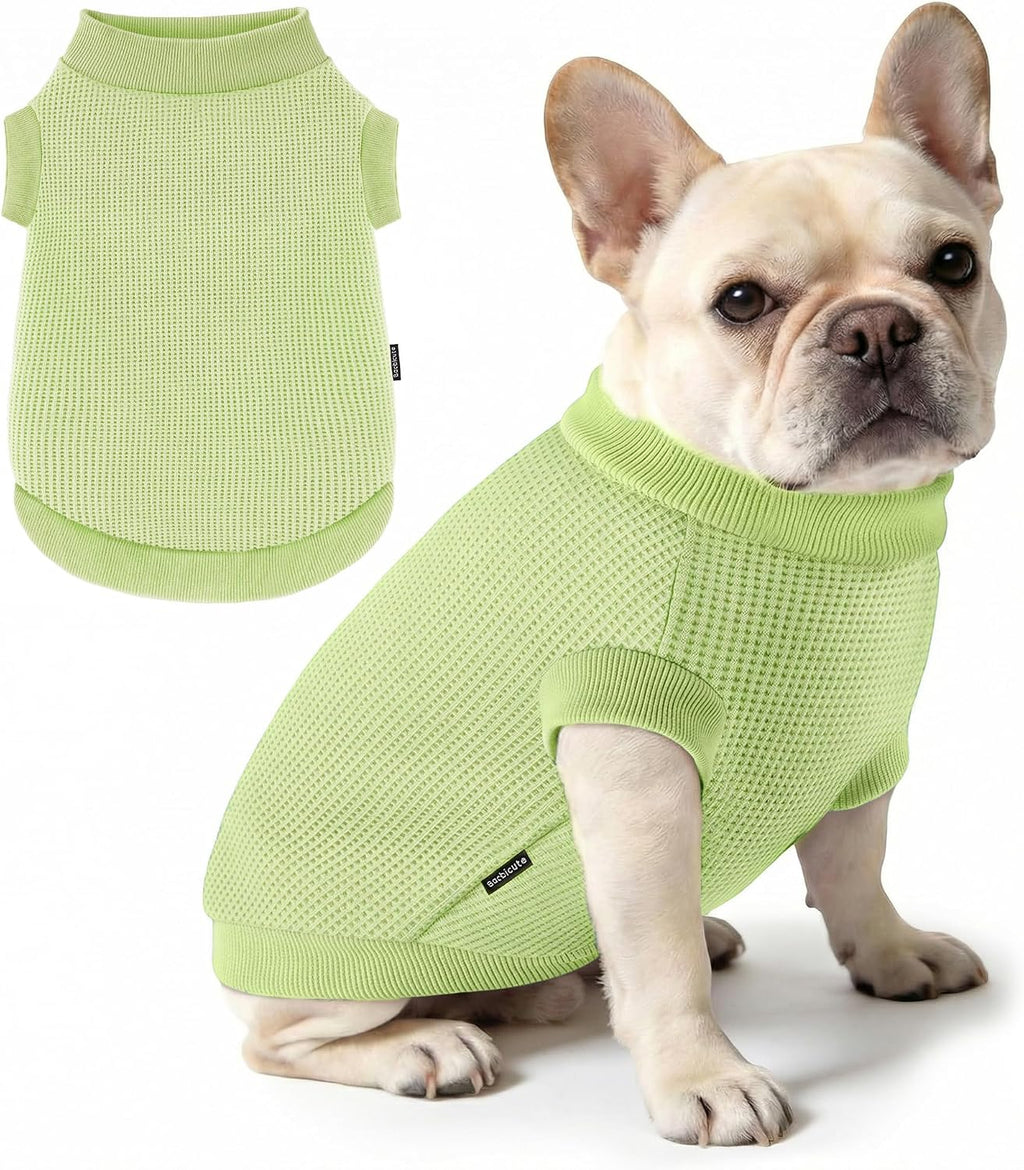 3 Pack Dog Shirt for Small Supplies Functional Waffle Dog Clothes Warm Soft Sweatshirt Outfit for Dogs Cats Pet Apparel - Image 12