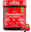Six Star Pre-Workout Explosion 2.0 fruit punch energy powder 325g
