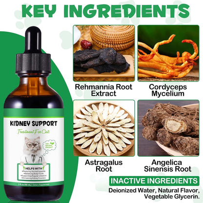 Vosifsdiy herbal urinary health drops for cats bottle close up