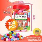 Safe and lightweight plush balls for interactive kitten exercise