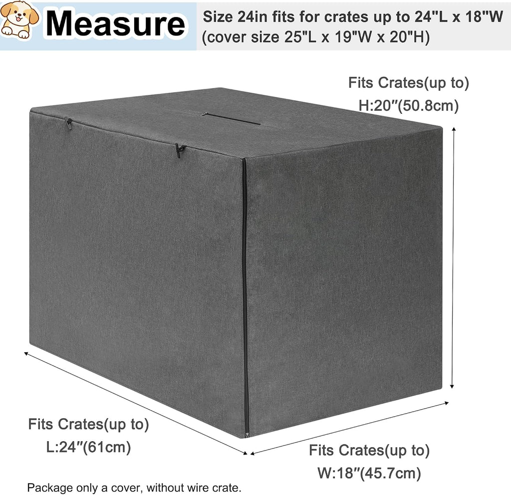 HiCaptain windproof pet kennel cover top view showing the handle access opening