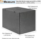 HiCaptain windproof pet kennel cover top view showing the handle access opening