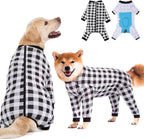 Dog Recovery Suit Full-Zipper After Post-Surgery Large Medium Dogs, Dog Bodysuit for Prevent Licking& Chewing Wounds Onesies Cone Alternative (Purple, 4X-Large) - Image 14
