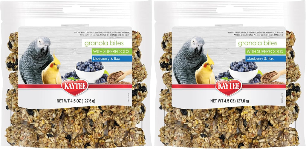 Various bird species compatible with Kaytee Granola Bites