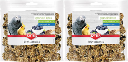 Kaytee 4.50 Ounce granola bites bag back label