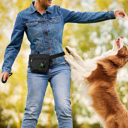 Water resistant inner lining of premium pet snack pouch pulled out for easy cleaning