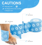 WePet cohesive tape rolls showing paw print pattern