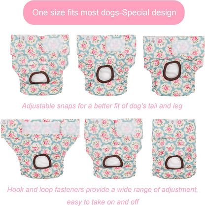 CuteBone reusable doggie nappies adjustable snap buttons detail view