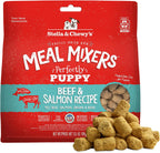 Stella and Chewy's freeze dried raw puppy meal mixers beef and salmon front pack view
