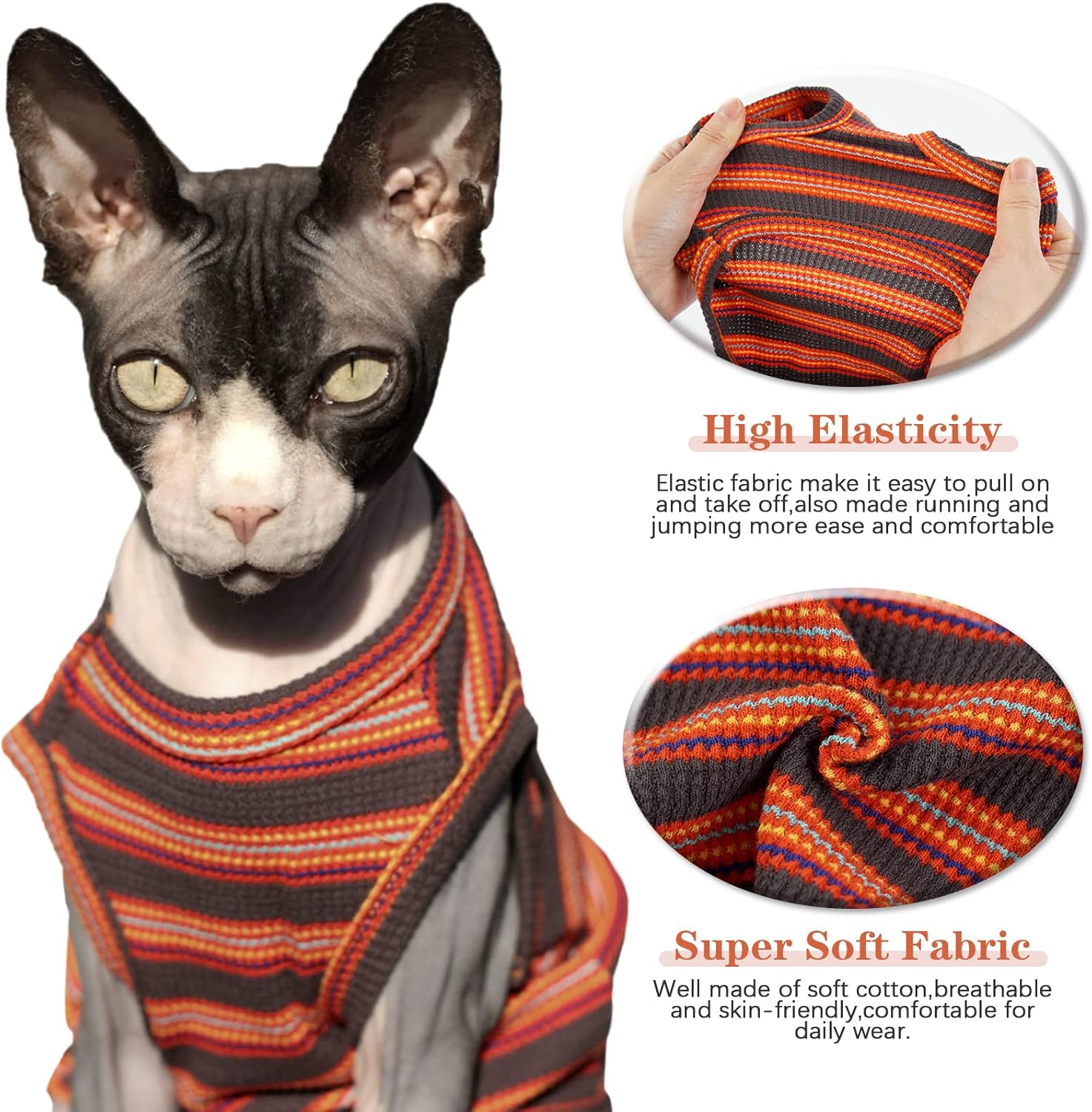 Close up of breathable fabric on Brkurleg pet clothing