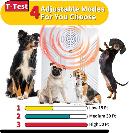 Side profile of waterproof ultrasonic bark box for dogs