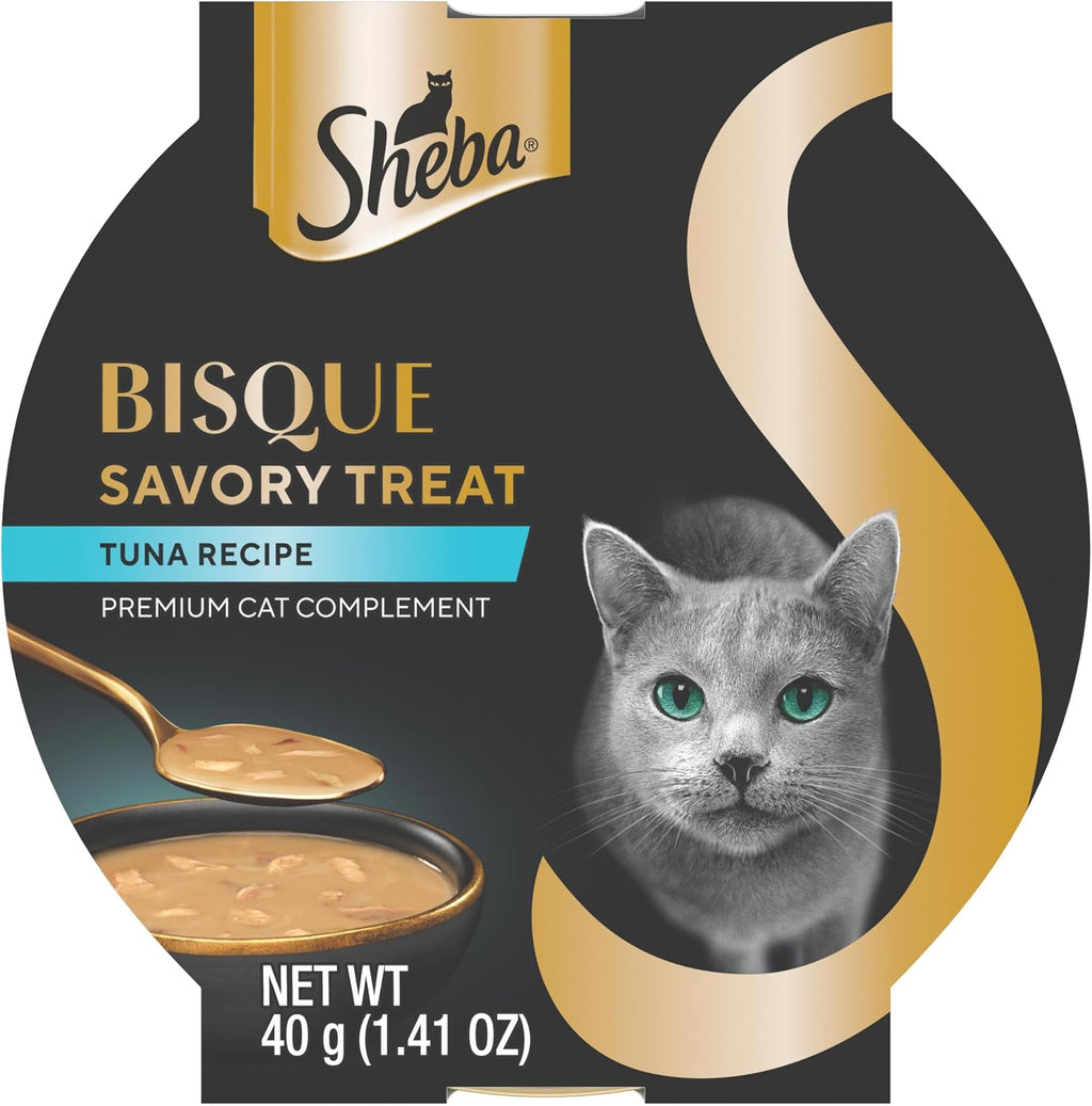Sheba Bisque Lickable Cat Treats & Cat Food Toppers Chicken Recipe, 1.4 oz. Bowls, 14 Count - Image 10