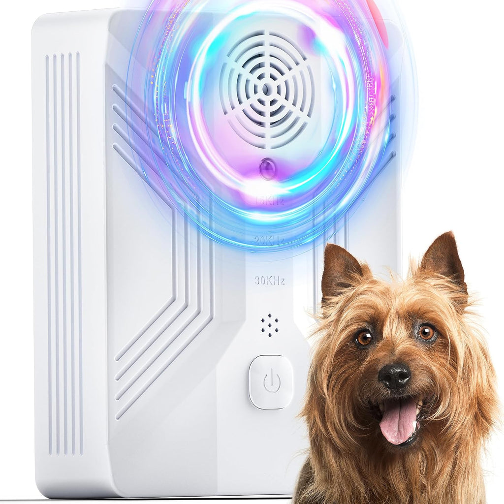 Aubnico rechargeable ultrasonic dog barking deterrent device front view