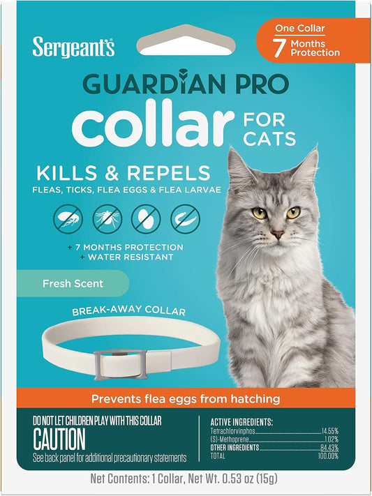 Sergeant's Guardian Pro cat collar packaging details