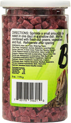 Nature Zone reptile gel food jar label details