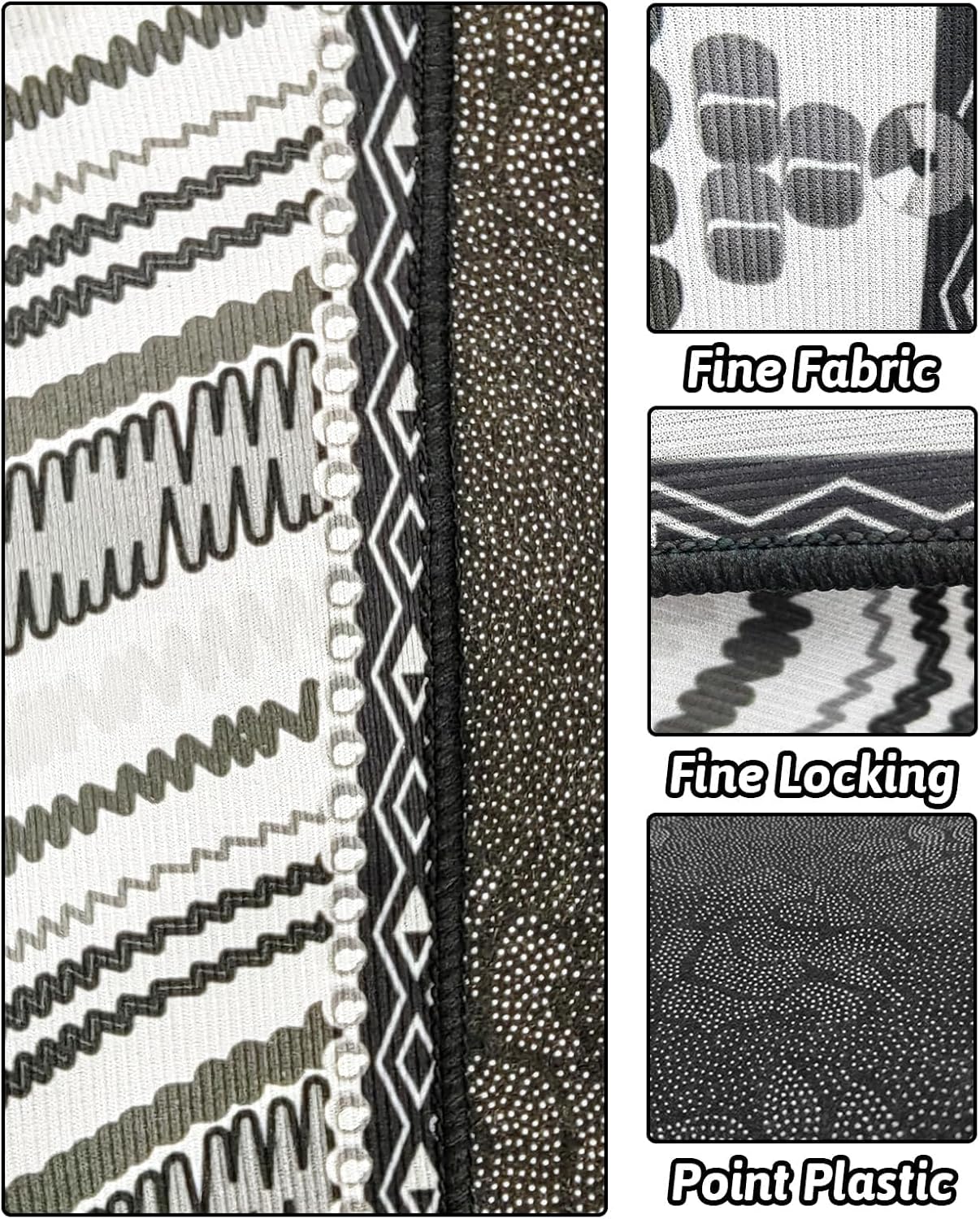 Anti-slip silicone backing detail of BNOSDM pet cage liner