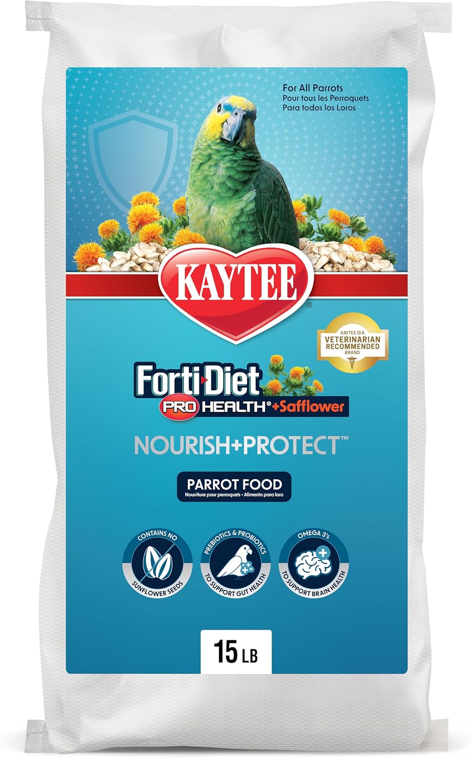 Kaytee Forti-Diet Pro Health+Safflower Nourish+Protect Parrot Food, Supports Breeding and Molting, Nutrition Backed by Science, Digestive and Brain Health, 4 pounds - Image 14