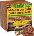 Halatool coconut husk chips reptile substrate front view compressed block