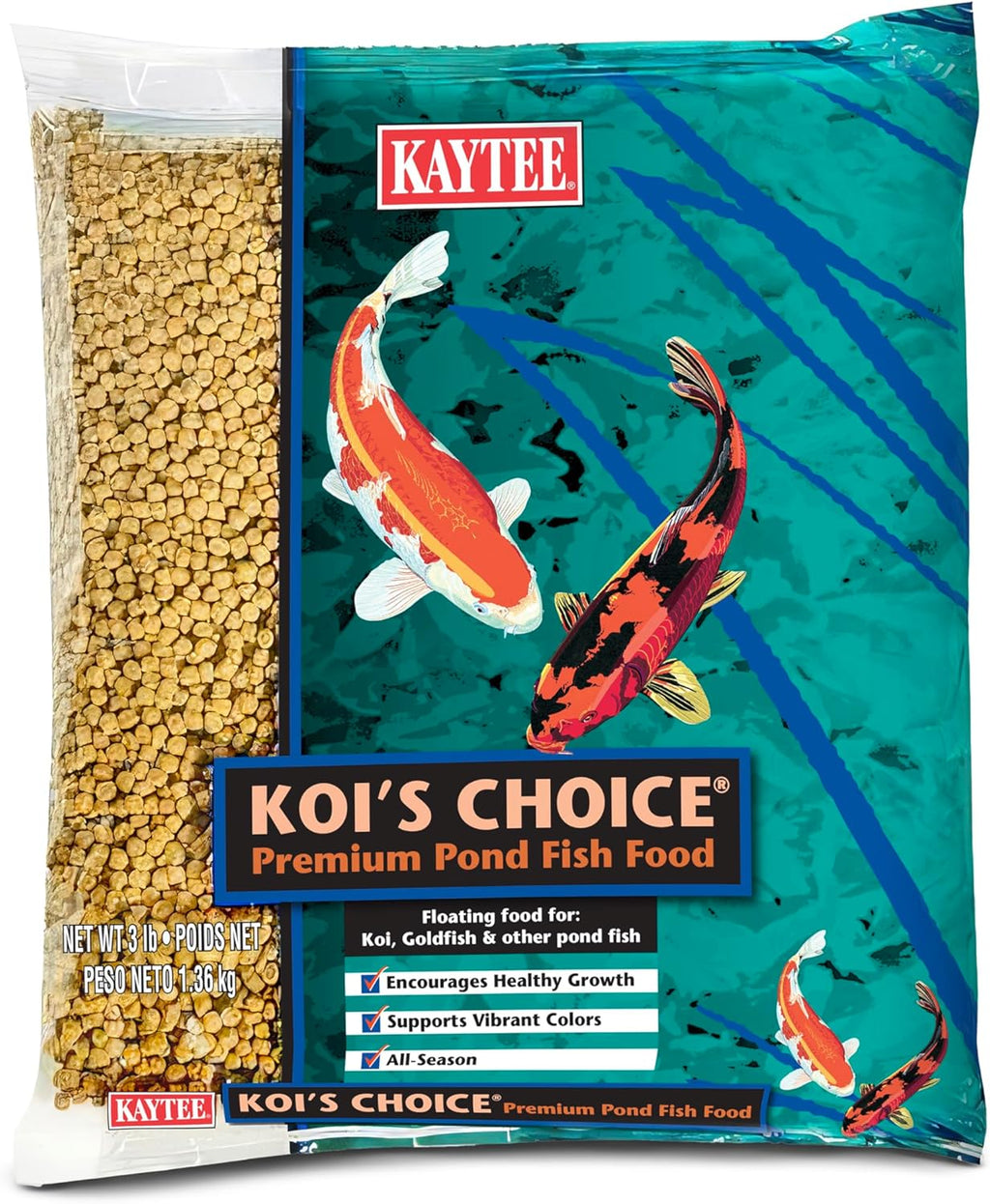 Kaytee Koi's Choice Koi Floating Fish Food for Ponds, Goldfish and Freshwater Pond Fish Pellets, 10 pounds - Image 14