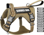 Premium quality imported tactical vest harness for medium and large service dogs.
