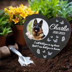 Detailed view of butterfly engraving on Odb pet stone