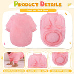 Sleeveless elastic underbelly design of puppy winter warm clothes