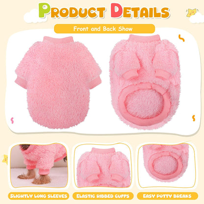Sleeveless elastic underbelly design of puppy winter warm clothes