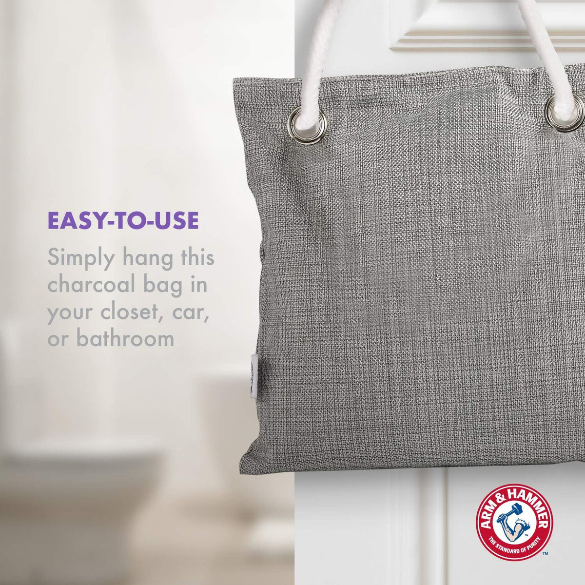 Arm & Hammer for Pets Air Care Calming Bamboo Charcoal Air Purifying Bag, Lavender Vanilla Scent, Baking Soda Enhanced Pet Odor Absorber, Natural Odor Eliminator, 17.6 Oz - Image 9