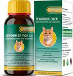 NateNatenight Cat and Kitten Dewormer liquid oral suspension 100ml bottle front view.