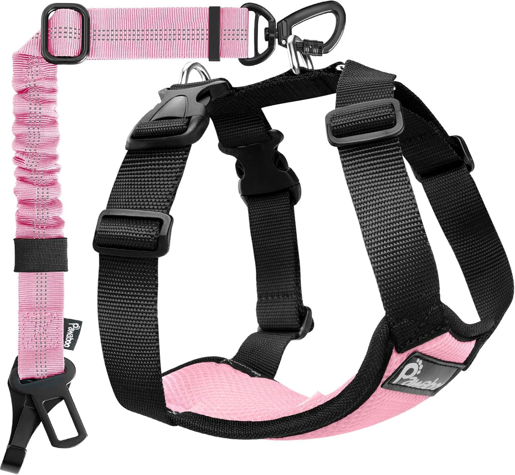 Large size Pawaboo dog car vest black