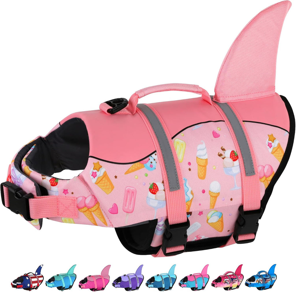 Dogcheer Dog Life Jacket, Cute Shark Dog Life Vest for Swimming Boating with Superior Buoyancy and Rescue Handle, Adjustable Puppy Floating Swim Vest for Small Medium Large Dogs - Pool Blue, XS - Image 12