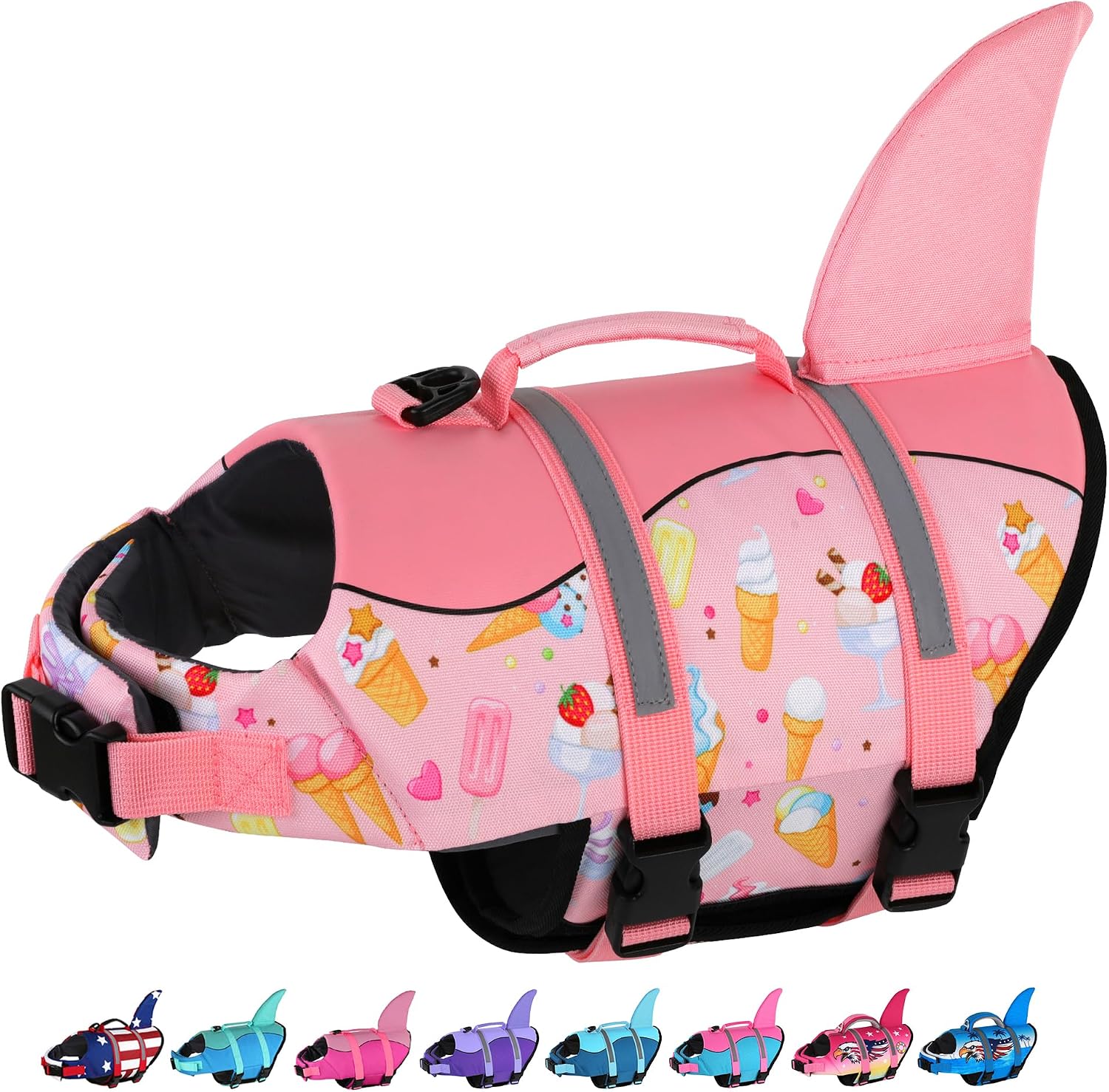 Dogcheer Dog Life Jacket, Cute Shark Dog Life Vest for Swimming Boating with Superior Buoyancy and Rescue Handle, Adjustable Puppy Floating Swim Vest for Small Medium Large Dogs - Pool Blue, XS - Image 12