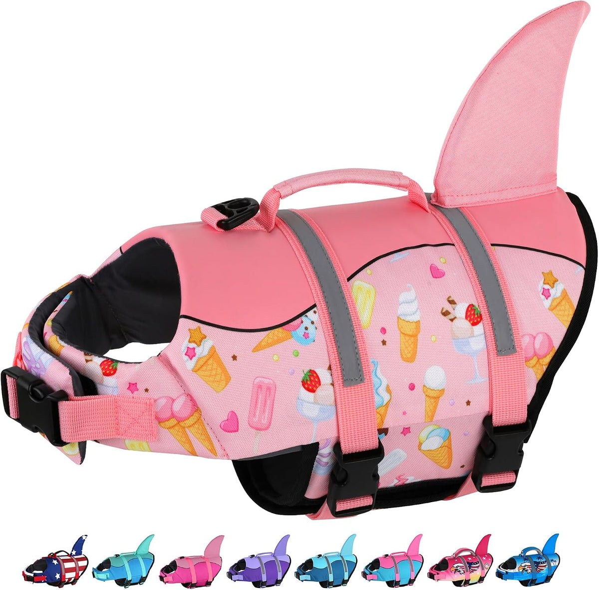 Dogcheer Dog Life Jacket, Cute Shark Dog Life Vest for Swimming Boating with Superior Buoyancy and Rescue Handle, Adjustable Puppy Floating Swim Vest for Small Medium Large Dogs - Pool Blue, XS - Image 12