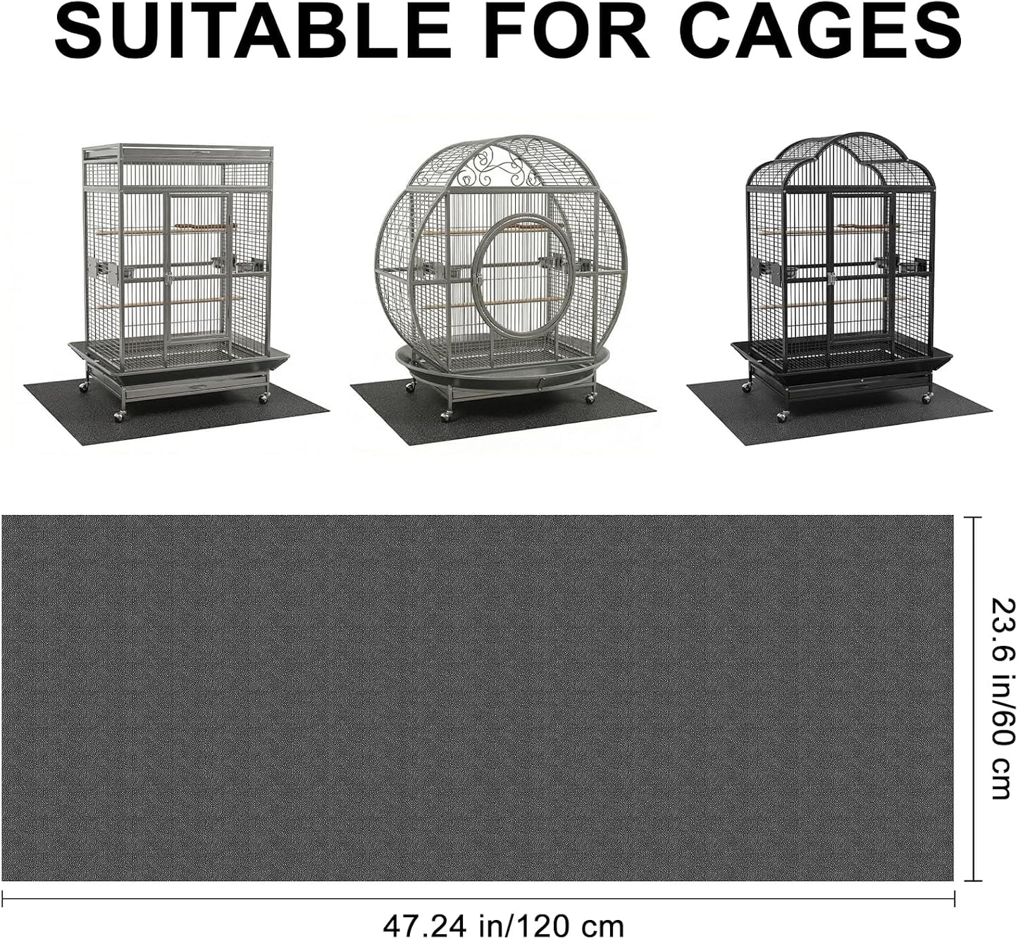 XX-Large black waterproof mat for dog kennels