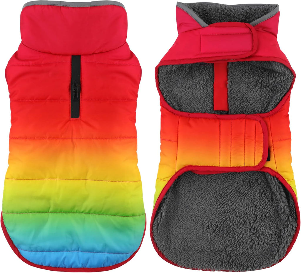 Petglad Dog Winter Coat, Waterproof Dog Jacket with Leash Hole, Reflective Adjustable Pet Snow Vest, Warm Fleece Sweater for Small Medium Large Dogs - Red, XS - Image 12
